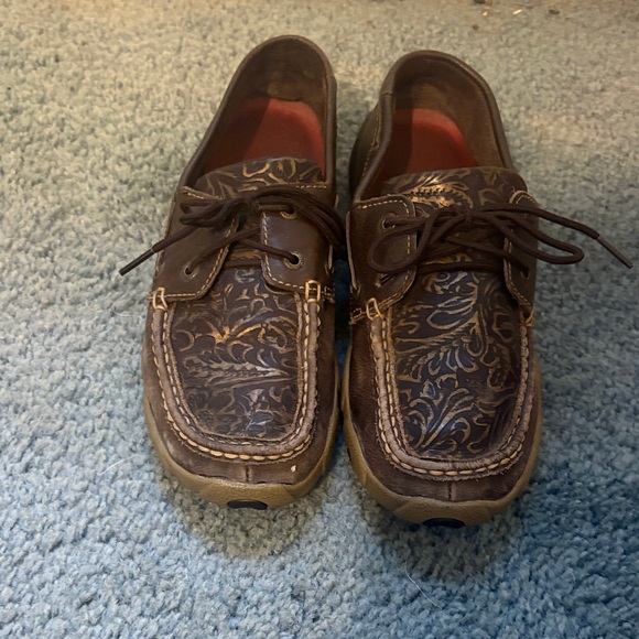 Twisted X Brown and Tan Loafers - Picture 2 of 4
